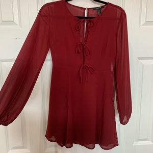Maroon Dress from Forever 21